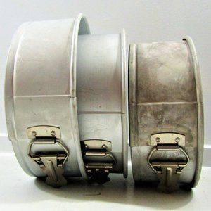 Three Springform Cheesecake Pans